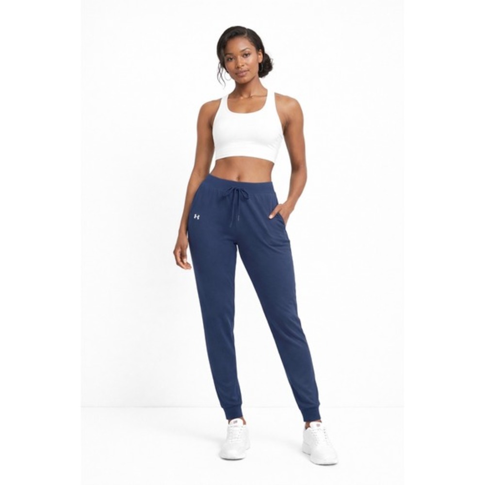 Under Armour Meridian Joggers Navy Blue Athletic Pants L Athleisure Sporty 90-14